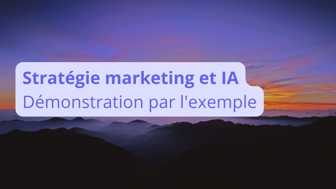 Stratégie marketing avec Ostratia et agent L'IA construction de votre stratégie marketing démonstration par l'exemple
